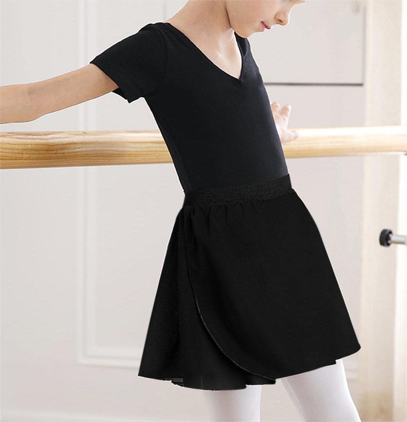 Nokecina Girls Ballet Dance Skirts Size 8-9 Years Old Black Chiffon Tutu Dresses for Christmas Dressing Up Dancewear - Image 2