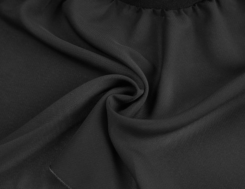 Nokecina Girls Ballet Dance Skirts Size 8-9 Years Old Black Chiffon Tutu Dresses for Christmas Dressing Up Dancewear - Image 5