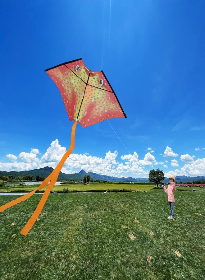 HONBO Ray Kite for Kids&Adults，Large Kite for Beach,Easy to Fly Delta Kite Single Line, Kite Handle Include - Image 4