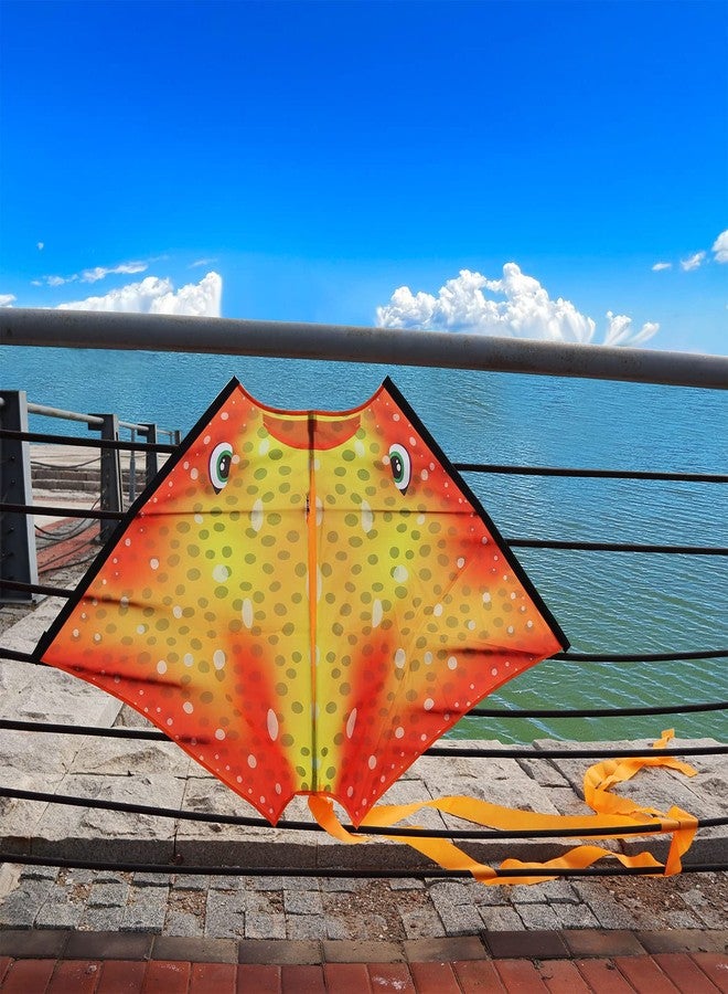 HONBO Ray Kite for Kids&Adults，Large Kite for Beach,Easy to Fly Delta Kite Single Line, Kite Handle Include - Image 3