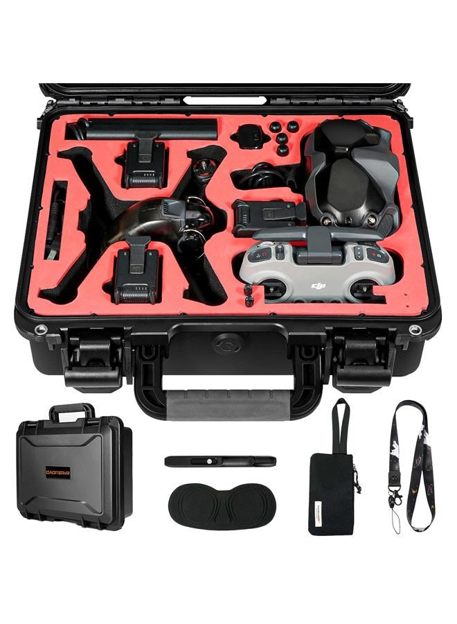 GAGITERVR Hard Carrying Case for DJI FPV Drone, Gagiater Waterproof Suitcase for FPV Combo Fly More and Accessories Safe and Portable - Image 1