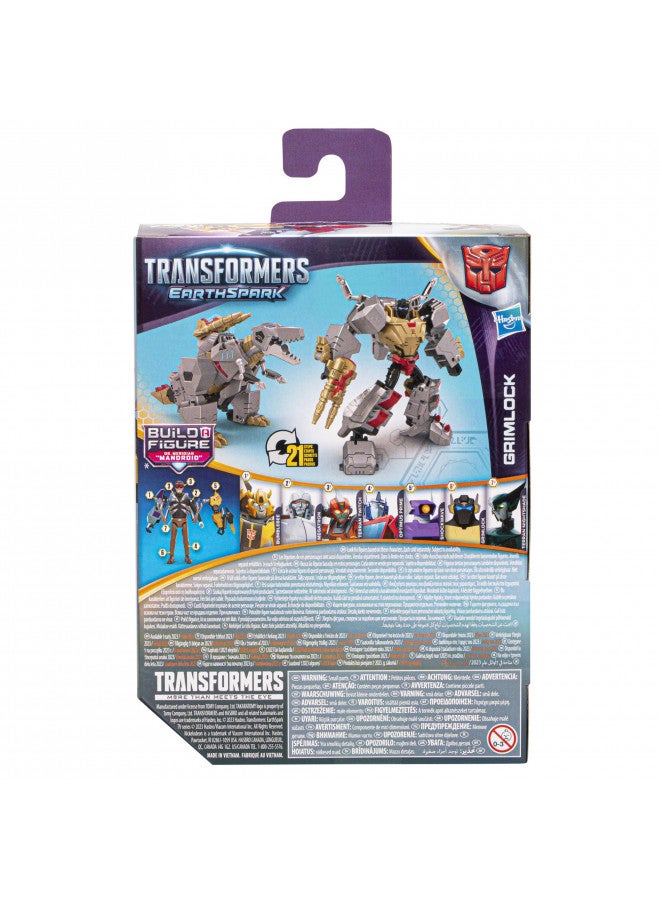 Transformers Toys EarthSpark Deluxe Class Grimlock Action Figure, 5-Inch, Robot Toys for Kids Ages 6 and Up - Image 5