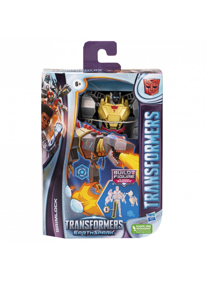 Transformers Toys EarthSpark Deluxe Class Grimlock Action Figure, 5-Inch, Robot Toys for Kids Ages 6 and Up - Image 4