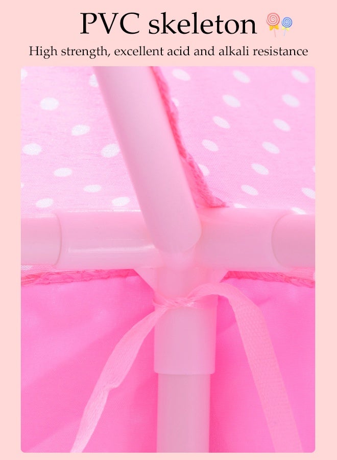 Hexagon Princess Castle Play Tent,Princess Castle Play Tent for Girls Large Kids Play Tents Hexagon Playhouse with Star Lights Toys for Children Indoor Games - Image 5