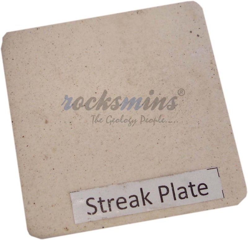 rocksmins Streak Plate for Minerals Streak Test & Mohs Hardness Test 10 Pcs White, for Kid - Image 2