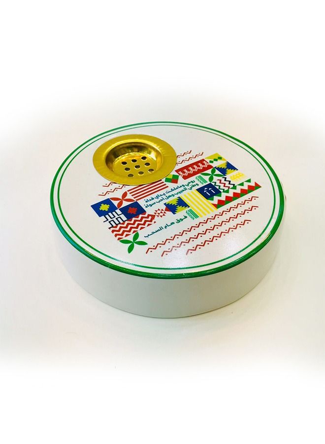 Incense burner with the design of the Saudi National Day 