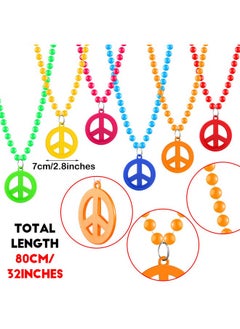 Peace Sign Necklace Hippie Necklaces Hippie Jewelry Set Peace Sign Necklaces Costume Hippie Costume For 60S Or 70S (24) - pzsku/Z1A74CD64E4E57F0248D9Z/45/_/1720004394/2bb0d5df-779e-4372-88d1-92fca019201b