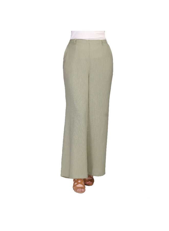 Smoky Egypt Women's High Waist Wide Leg Pants With Pockets-Pistage - Image 1