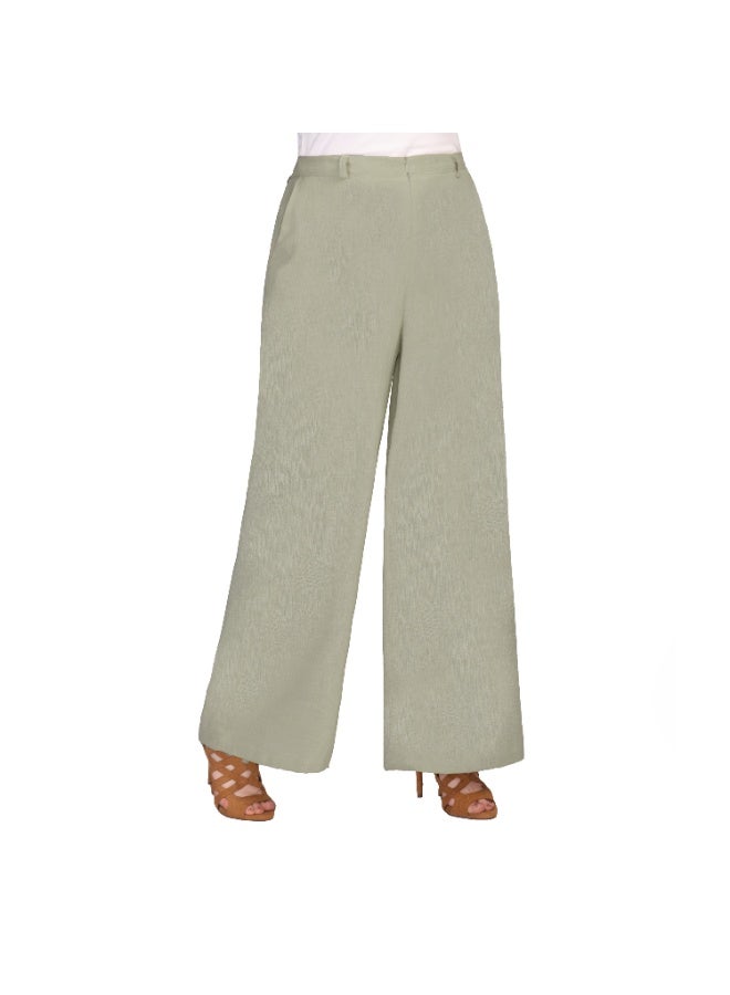 Smoky Egypt Women's High Waist Wide Leg Pants With Pockets-Pistage - Image 2