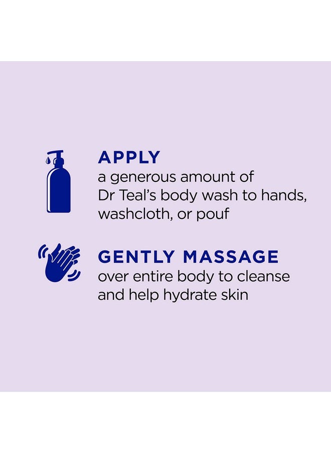 Dr Teal's - R Teal'S Body Wash With Pure Epsom Salt Soothe & Sleep With Lavender 24 Fl Oz (Pack Of 4) (Packaging May Vary) - Image 1