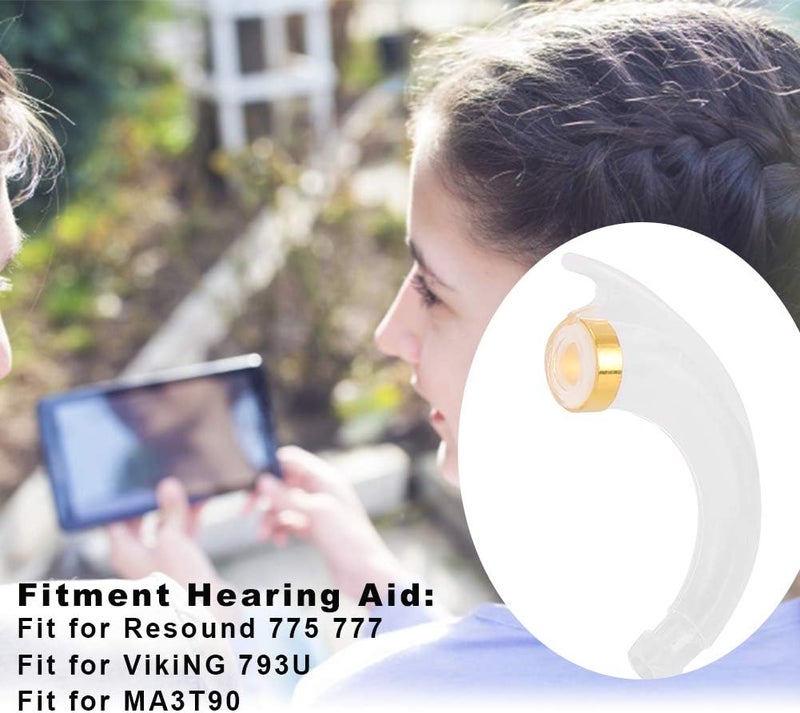 كلاراكو خطاف أذن لسماعة الأذن، ملحقات قلادة سماعة أذن محمولة لأجهزة Resound 775 و777، طقم جهاز مساعدة سمعية غير مرئي، 20 قطعة - Image 2