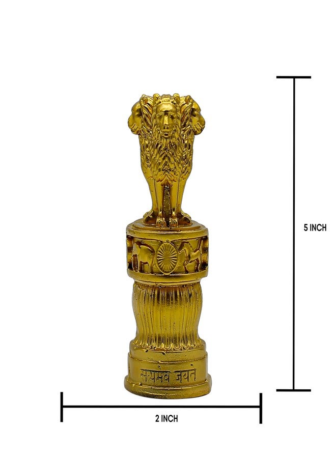 AABCO Ashoka Stambh Desk Ashoka Pillar Ideal for Table Office & Home Decor Showpiece Best for Gifting Purpose 5 x 2 Inches - Image 3