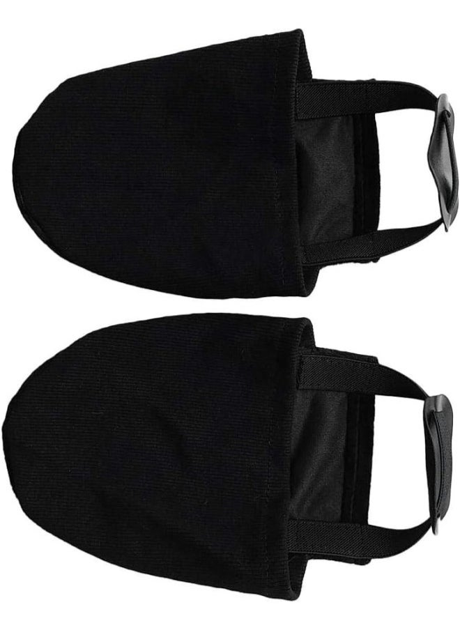 silvercnc 2 Pack of Shoe Sliders for Bowling Shoes, Elastic Strap fits for Most Shoes for Both Women and Men - Black  - Image 1