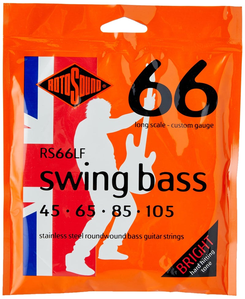 Rotosound RS66LF Swing Bass 66 Stainless Steel Bass Guitar Strings (45 65 85 105) - Image 1