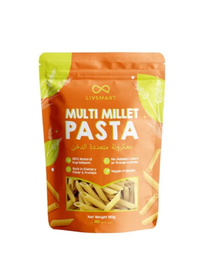 Livsmart Multi Millet Pasta, High Fiber Healthy Millet Pasta (180g) - Image 1