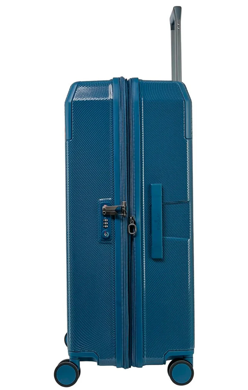 Echolac 64 Logic 64 Cm 4 Double Wheeled Hardcase Luggage Trolley - Blue  | Best Price UAE