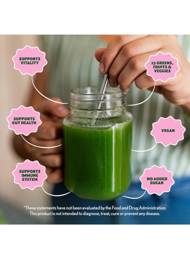 Amazing Grass Super Greens Powder, Organic, Greens Superfood Powder, Smoothie Supplements, Supports Digestion, Probiotics, Spirulina, Beet Root, Berry, 30 Servings - Image 5