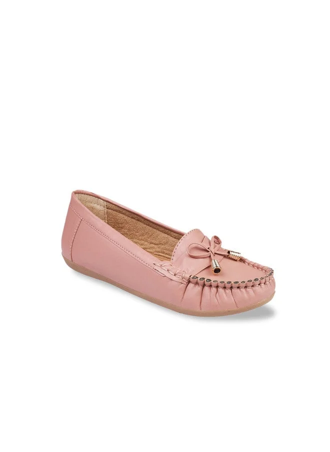 شوتوبيا Shoetopia Women's  Stylish Casual Loafers | Comfortable Slip-On Flat Shoes with Bow Design & Soft Sole for Daily Footwear