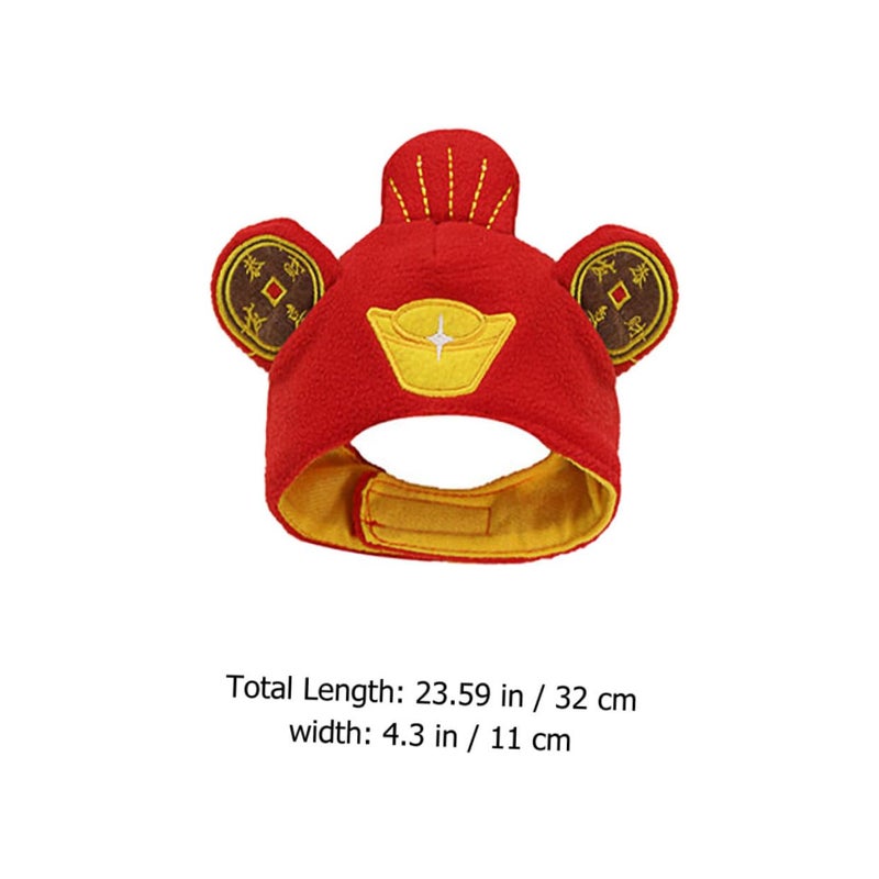 Year Of The Dragon Pet Hat For Dogs And Cats Lightweight Breathable Party Photo Accessory - Image 3