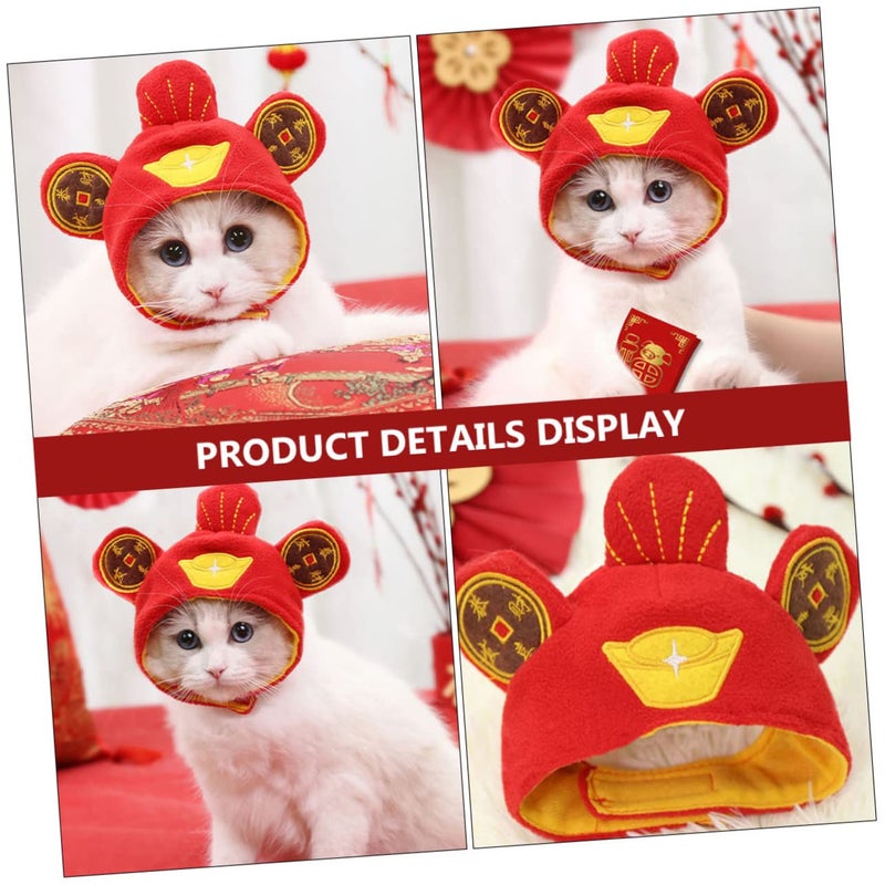 Year Of The Dragon Pet Hat For Dogs And Cats Lightweight Breathable Party Photo Accessory - Image 4