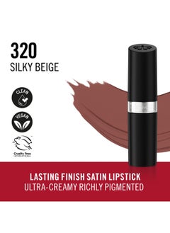 RIMMEL LONDON Lasting Finish Satin Lipstick - 320 - Silky Beige, 4g  - Image 2