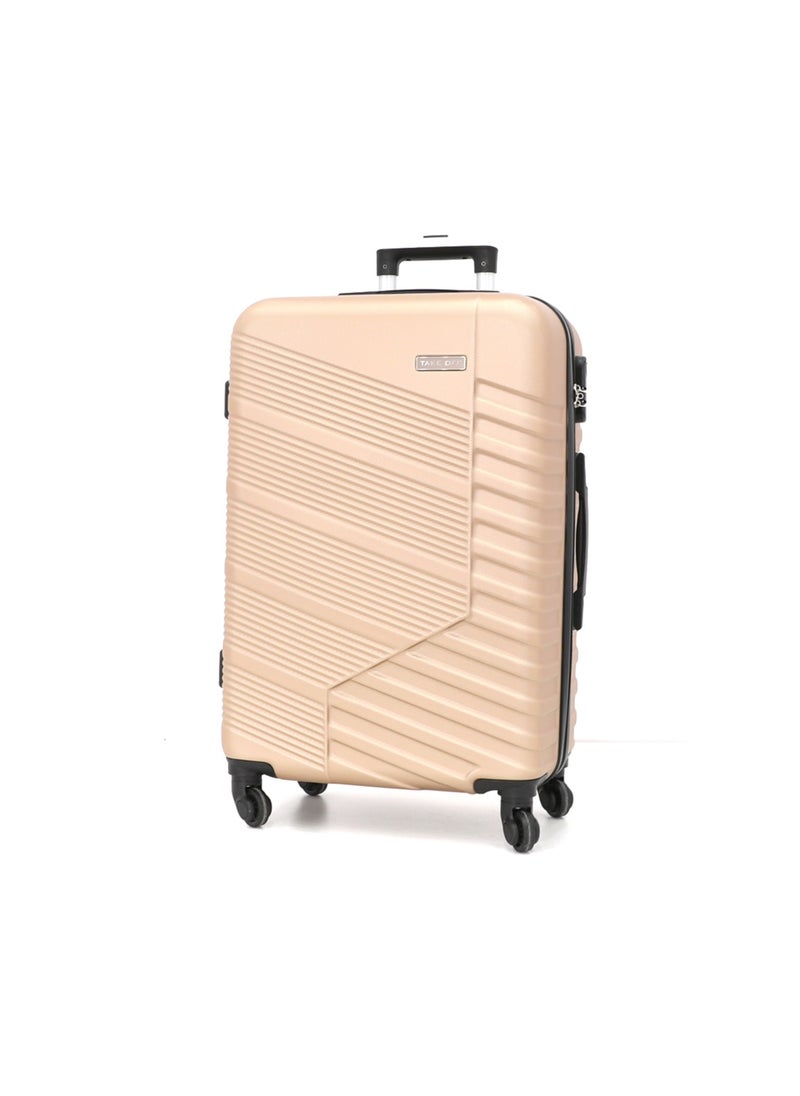 TAKEOFF Hardshell Luggage Spinner Trolley Bag 3 Pieces Set,Champagne (S-20",M-24",L-28")  - Image 2