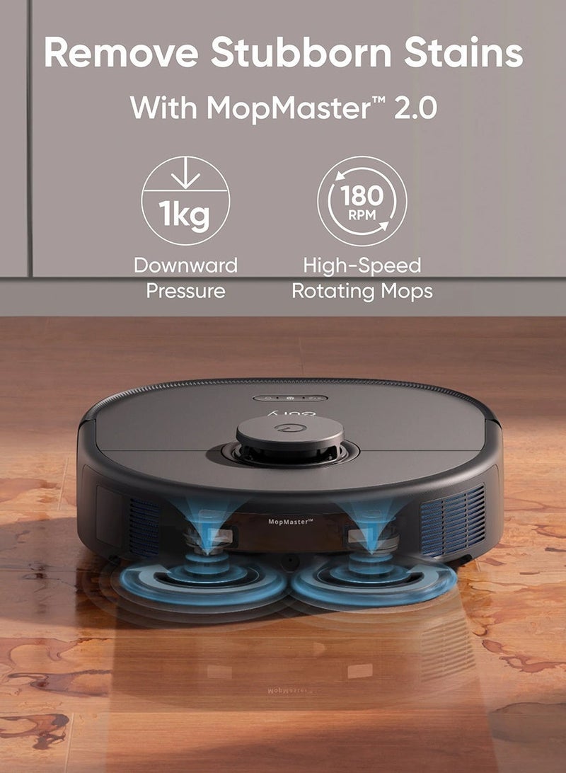 مساحة عمار 8 قطع من وسادات المسح المتوافقة مع eufy X10 Pro Omni / X9 Pro، أقمشة مسح بديلة من الألياف الدقيقة لمكنسة الروبوت الكهربائية، وسادات تنظيف قابلة للغسل وإعادة الاستخدام. - Image 4