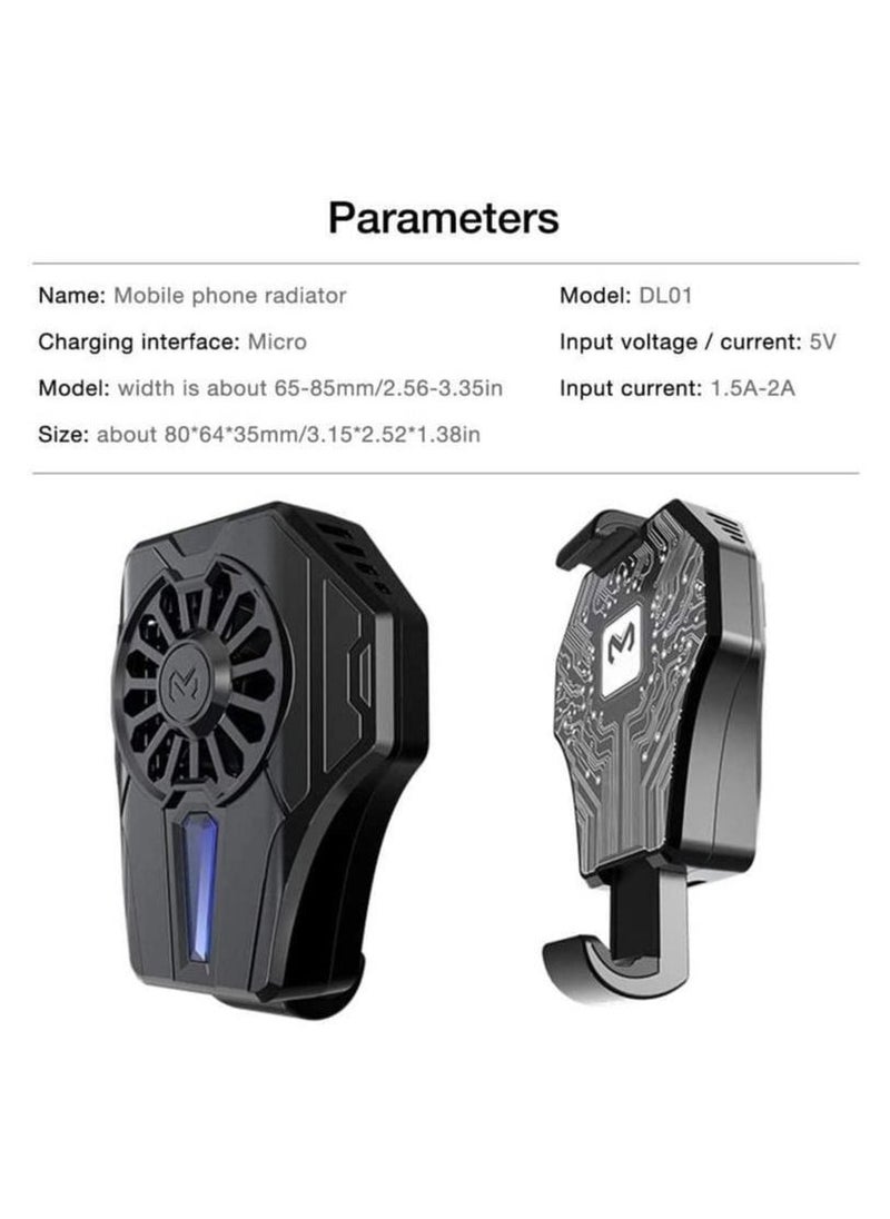Mobile Phone Radiator for MEMO Water-Cooled Cold Wind Handle Fan DL01 PUGB Cooler Cooling Case - Image 2