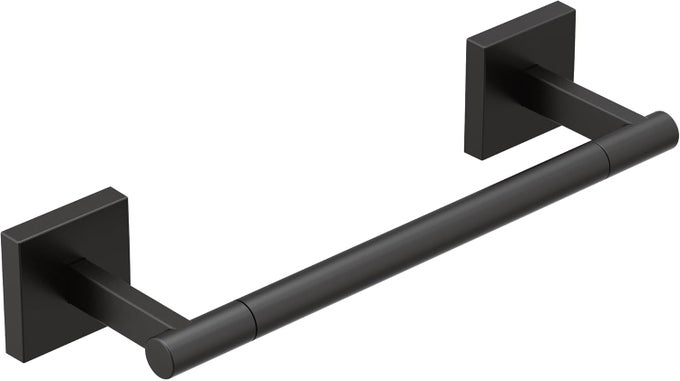 BP1886BL TRIVA 9 BATHROOM HAND TOWEL BAR MATTE BLACK