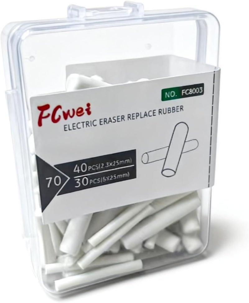 Fibroxify Mechanical Pencil Replacement Eraser, Art Drawing and Sketching Special Eraser Supplement Set, 40+30 - Image 4