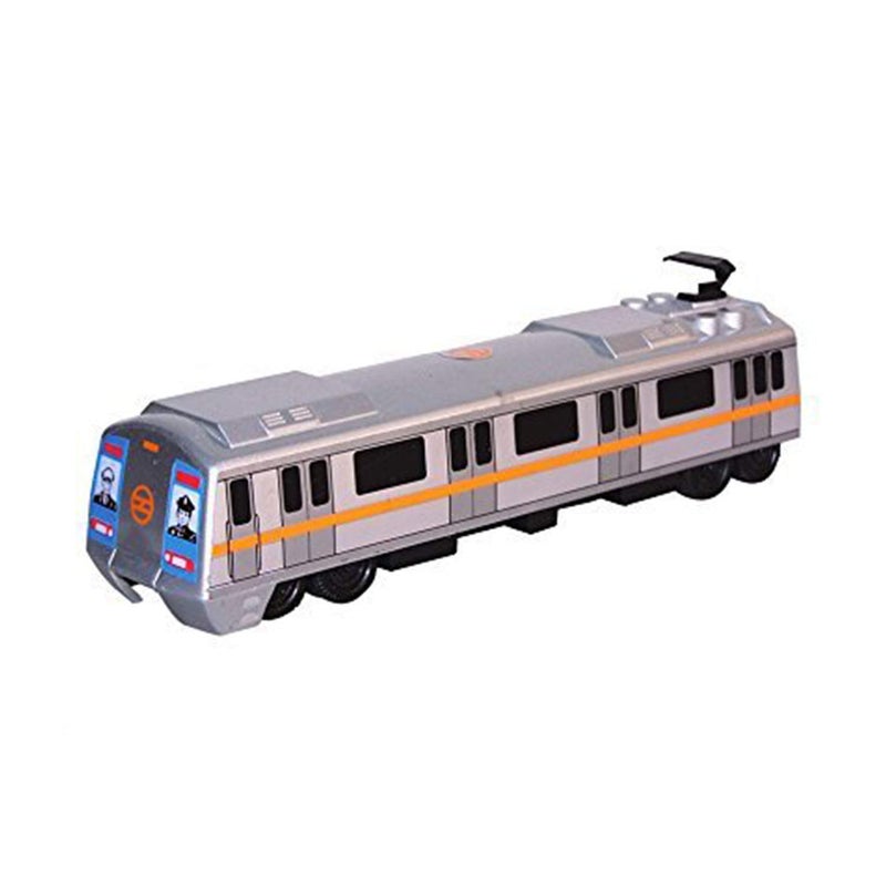Centy Toys Plastic Pull Back Metro Train, Number Of Pieces: 1, Silver, 36 months - Image 2