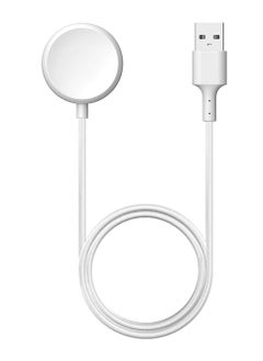 Generic Charger Compatible with for Samsung Galaxy Watch 6 Classic 3.3Ft USB Magnetic Wireless Charging Cable Cord for Samsung Galaxy Watch (White)  - Image 1