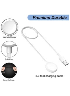 Generic Charger Compatible with for Samsung Galaxy Watch 6 Classic 3.3Ft USB Magnetic Wireless Charging Cable Cord for Samsung Galaxy Watch (White)  - Image 3