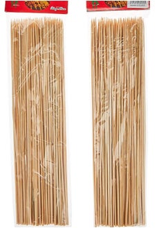 GO2CAMPS 100-Piece Bbq Bamboo Skewers/Bamboo Sticks Round 35 Cm  - Image 2