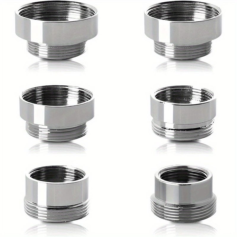 6 Pieces Faucet Adapter Set Multi Function Kitchen Water Saving Aerator - Image 1