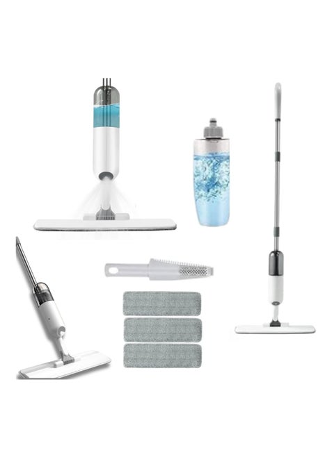 Mops for Floor Cleaning, Upgrade your Floor Cleaning with Rotating Floor Mop, 3 Reusable Microfiber Cleaning Mop Pads, Effortless Dry and Wet Spray Mop with 350ml Refillable Bottle