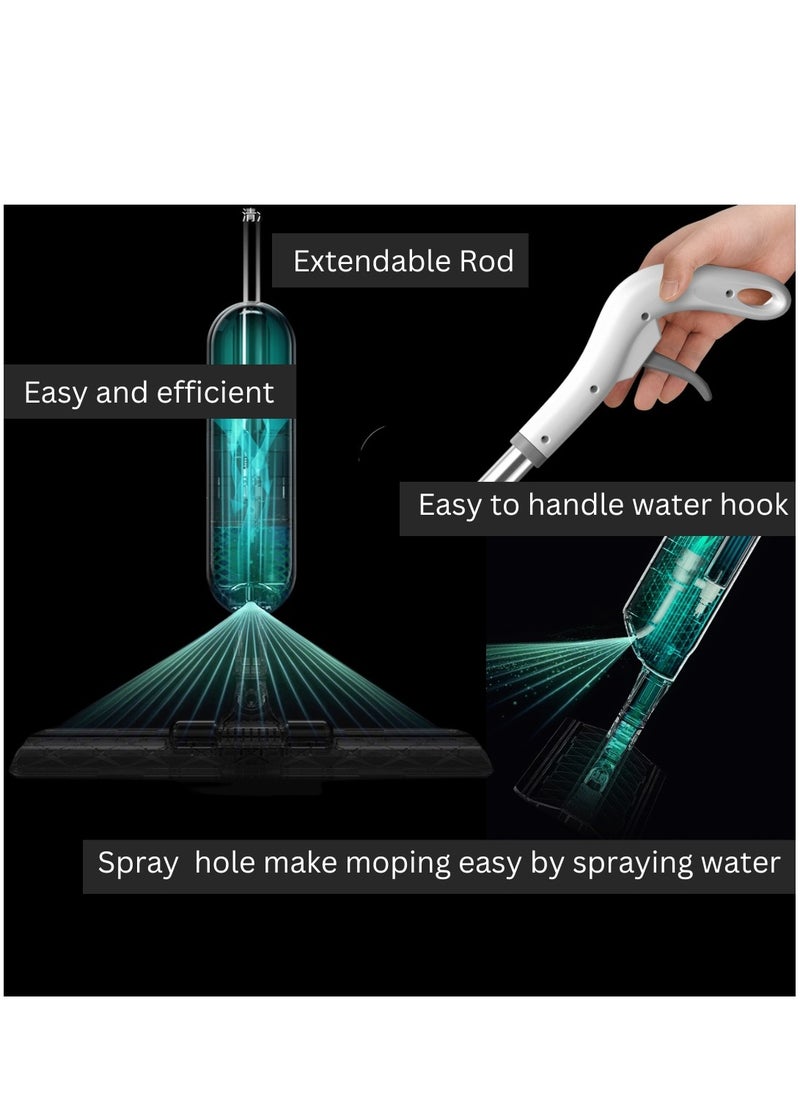 Horizon - Mops for Floor Cleaning, Upgrade your Floor Cleaning with Rotating Floor Mop, 3 Reusable Microfiber Cleaning Mop Pads, Effortless Dry and Wet Spray Mop with 350ml Refillable Bottle - Image 1