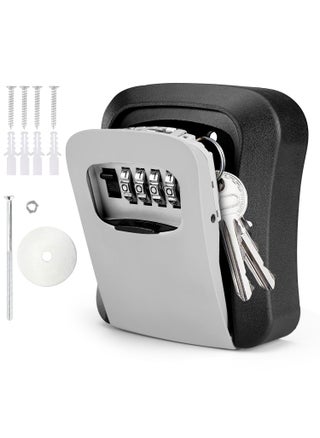 STESHWK Key Lock Box with Wall Mounted Combination House Key Weatherproof Safe Security Key Storage Locker Small Box 4Digit Resettable Code Outdoor Lock Box - pzsku/Z1A75F5977978F68CDBA0Z/45/1745821677/b9072846-d978-4078-8714-7be37673f75e