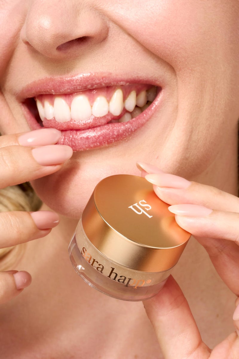 Sara Happ The Lip Scrub: Vanilla Bean Sugar Scrub for Dry Lips - Gently Exfoliate, Polish, and Revitalize Lips with Vitamin E and Jojoba & Grape Oils, Vegan, 0.5 oz. - Image 3