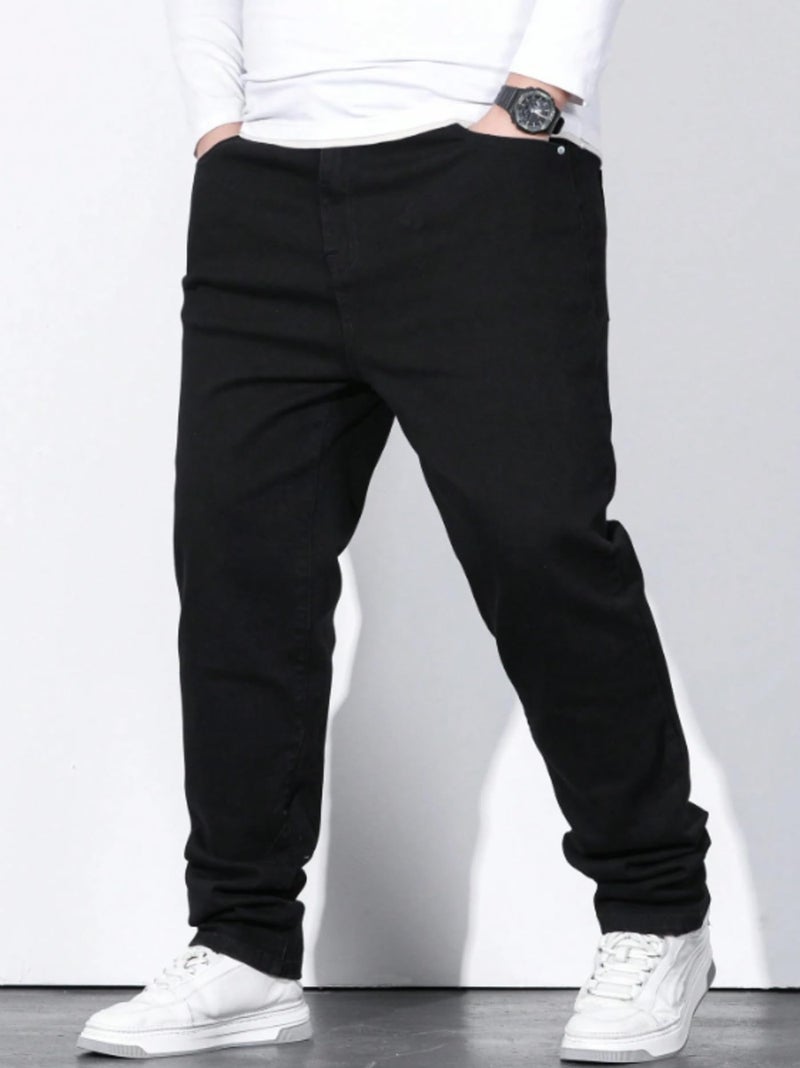 Ben Martin Plus Size Jeans for Man || Big Size Stretchable Jeans for Men || Smart Fit Regular Fit Jean's Pants for Men's || Comfortable Cotton Denim Jins Pant for Men:s, Black - 38 (2) - Image 5