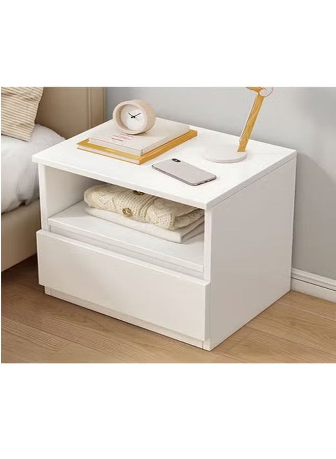 كيكي خزانة تخزين بجانب السرير مع درج ورف - Image 2