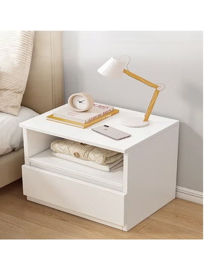 كيكي خزانة تخزين بجانب السرير مع درج ورف - Image 3