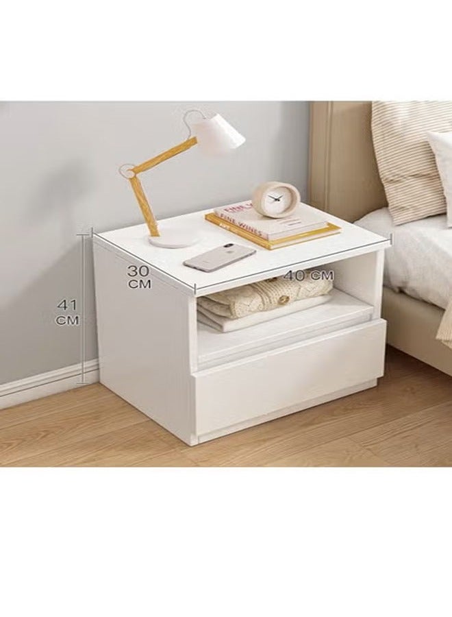 كيكي خزانة تخزين بجانب السرير مع درج ورف - Image 5