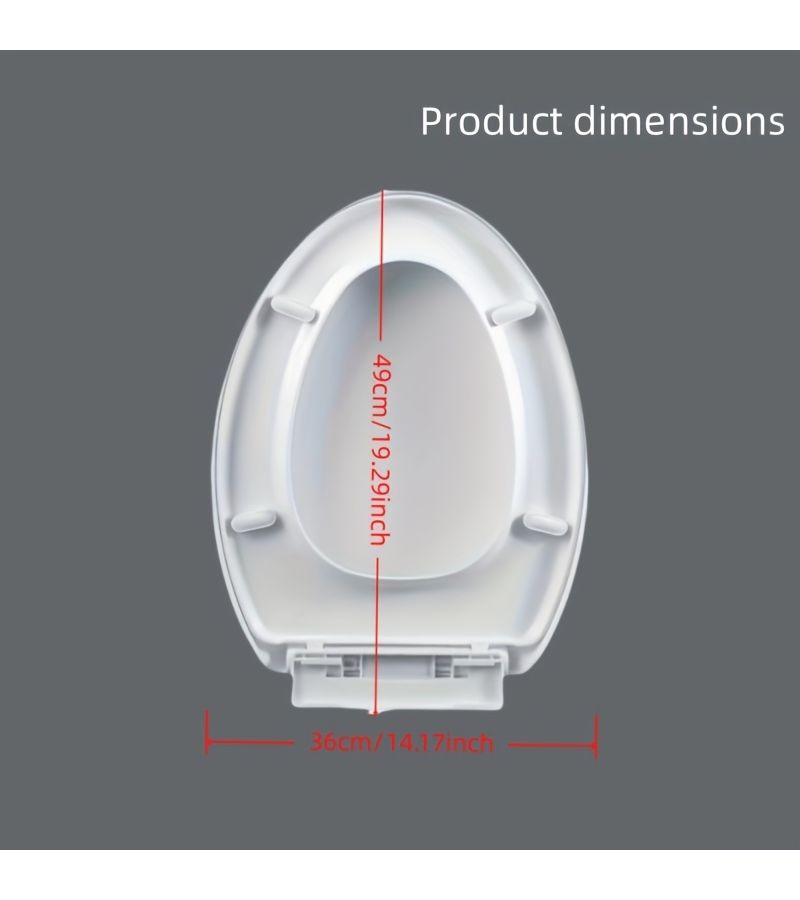Household Toilet Seat Cover Soft Close Silent 1038 Toilet Lid - Image 3