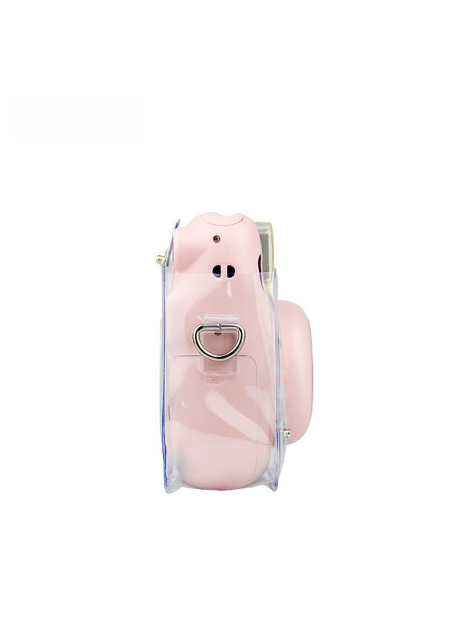 Generic Polaroid Mini12/11/9/8 Universal Transparent PVC Camera Bag Glitter Photography Storage Bag Protective Cover Flow-Color:Pink Glitter  - Image 5