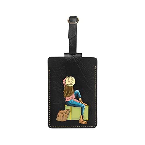 The Messy Corner Ultra Violet Premium Luggage Tag | Elegant & Unique Travel Bag Identifier | Compatible with Suitcases, Luggage & Backpacks | 1 Label - Image 1