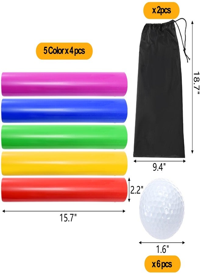 ELFULLY Team Building Activities, Group Game Kits for Office, Ice Breaker Activities with 20 Half Pipes, 6 Golf Balls, 2 Storage Bags, Family Reunion Game, Field Day Outdoor Sports for Adult Teen Kid - Image 2