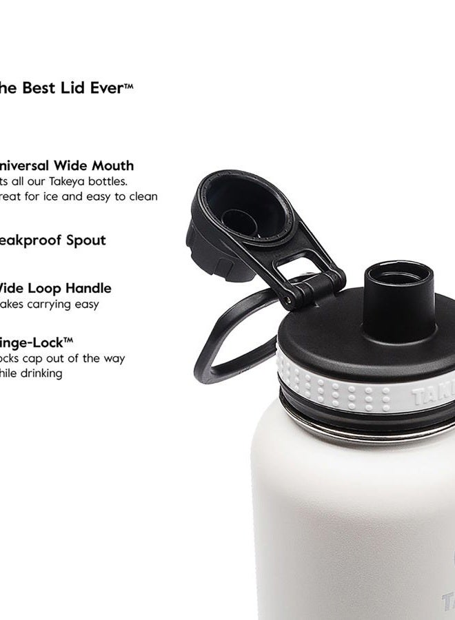 Takeya Originals Vacuum-Insulated Stainless-Steel Water Bottle 32 oz Gray 50016-A - Image 5