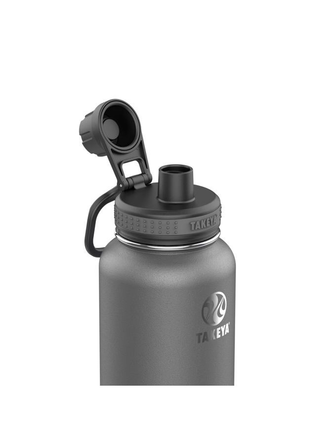 Takeya Originals Vacuum-Insulated Stainless-Steel Water Bottle 32 oz Gray 50016-A - Image 2