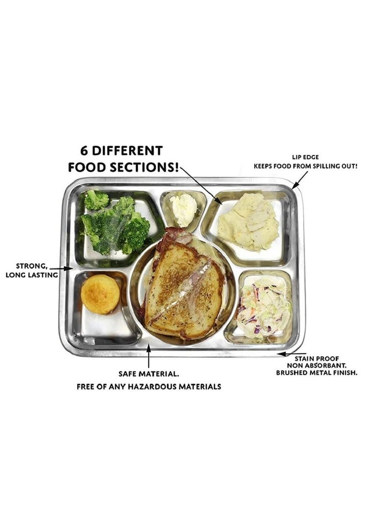 555 Mess Tray Silver 40cm  - Image 2
